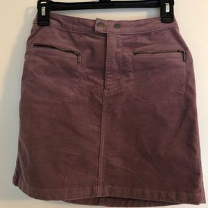 Corduroy mini skirt